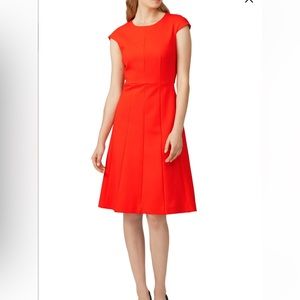 J. Crew Mathilde Dress, red/orange, Sz 2T